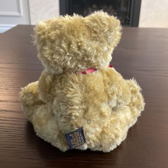 The Boyd’s Collection Tan Jointed Teddy Bear w Red Bow Excellent Condition 10” - Picture 3 of 7